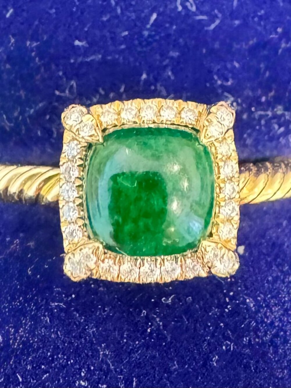 David Yurman Petite Chatelaine Jadeite Ring